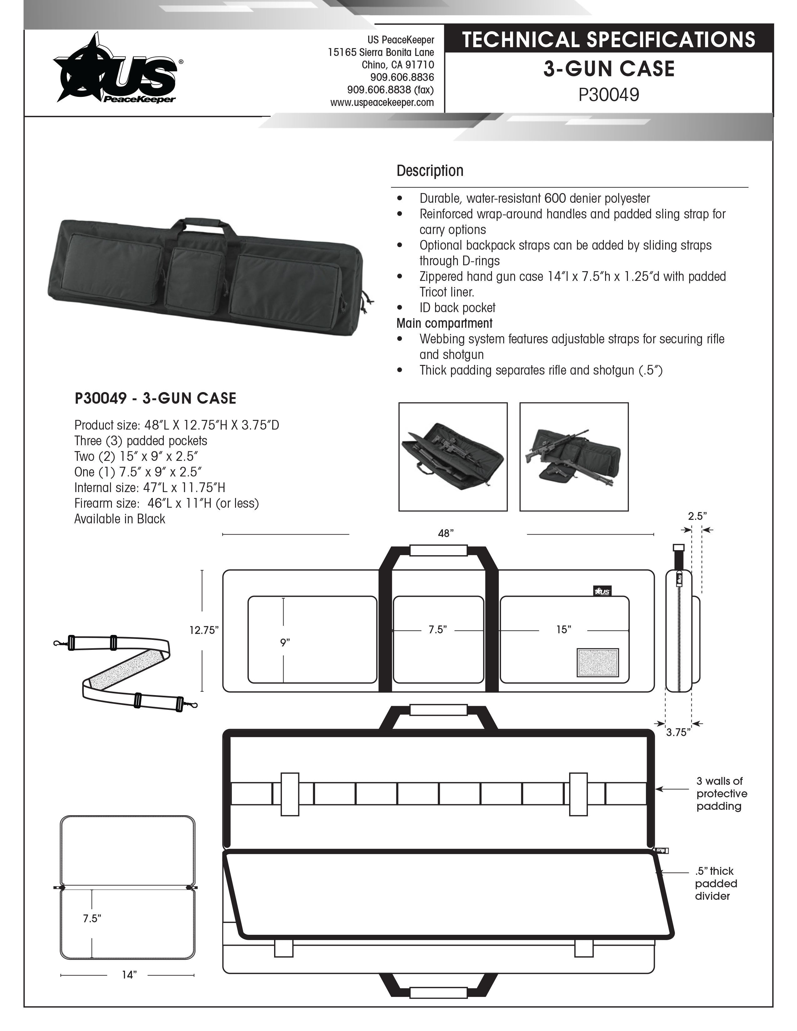 sac à dos d'hydratation D3 Plus, gilet d'armure, fusil AK M4