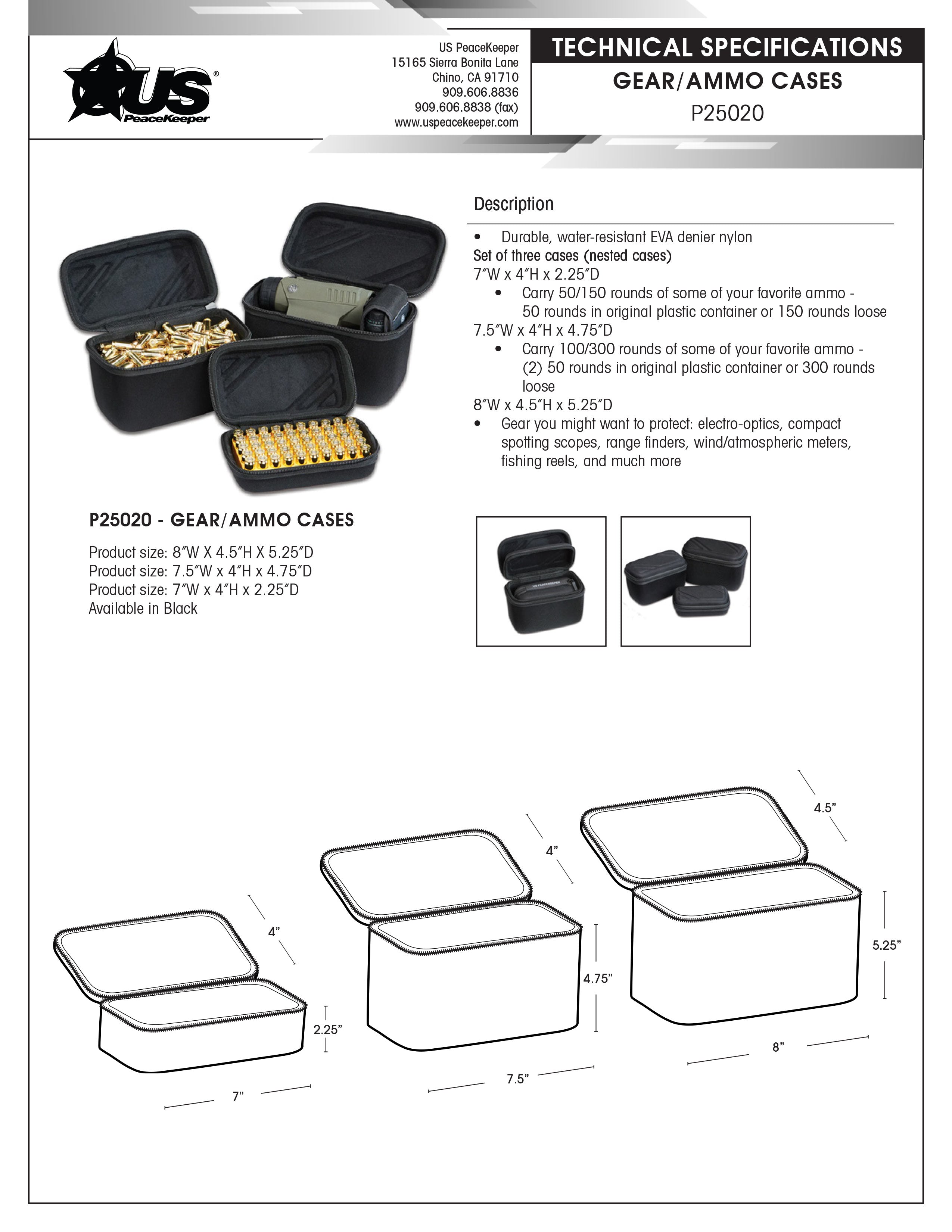 Gear/Ammo Cases (Set of 3) – US PeaceKeeper