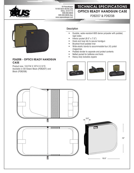 Optics Ready Handgun Case – US PeaceKeeper