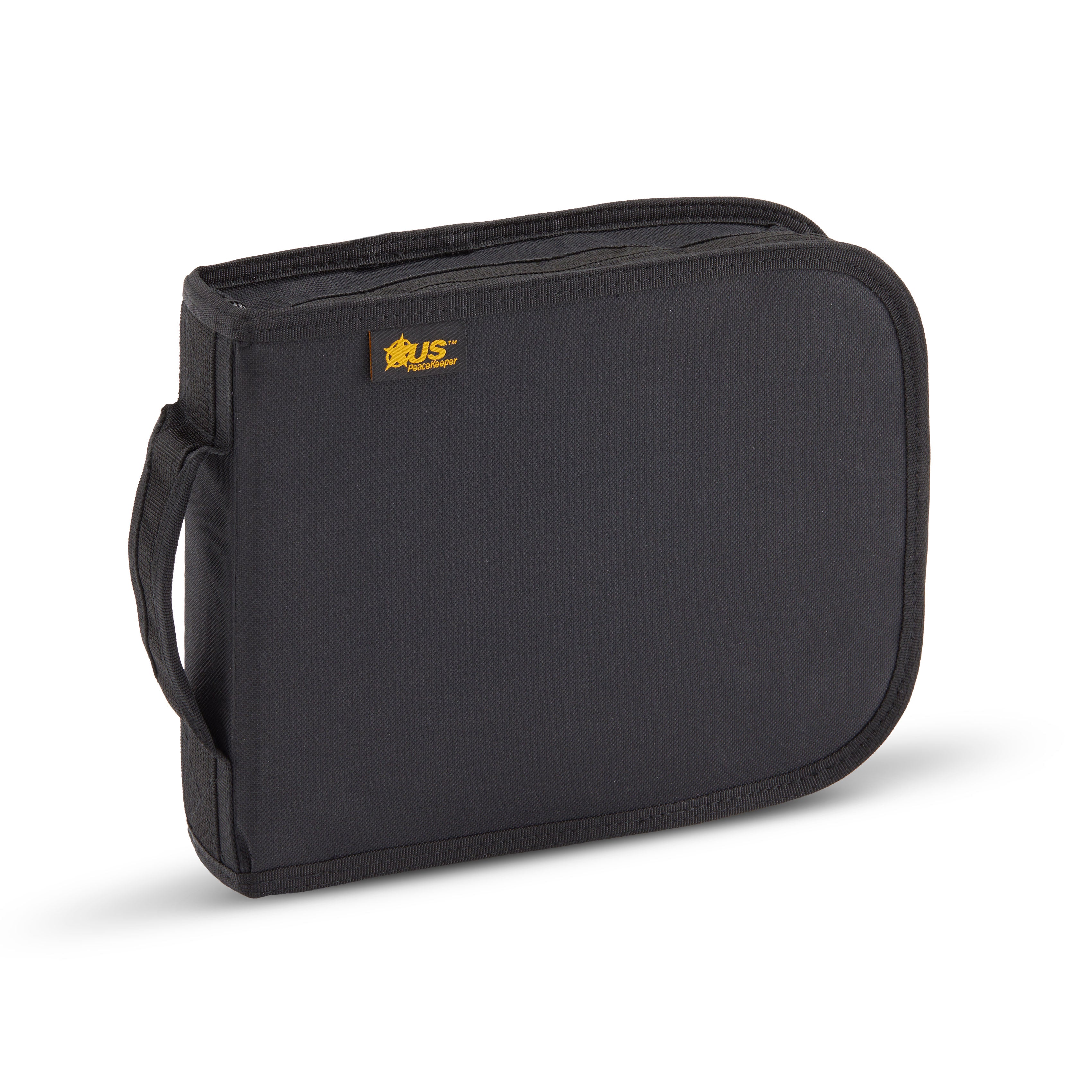 US Peacekeeper Pistol Case 11x6 Inches - Padded Handgun Case With Lockable D-Ring In Purple